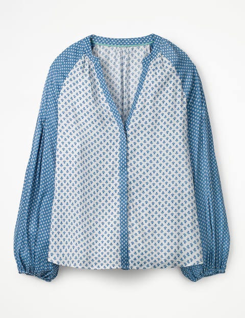 Harriet Blouse - Blue Ribbon, Bud Small Harriet Blouse - Blue Ribbon, Bud Small