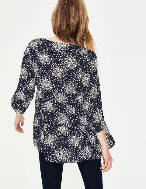 Willow Top - Navy, Flower Burst Willow Top - Navy, Flower Burst