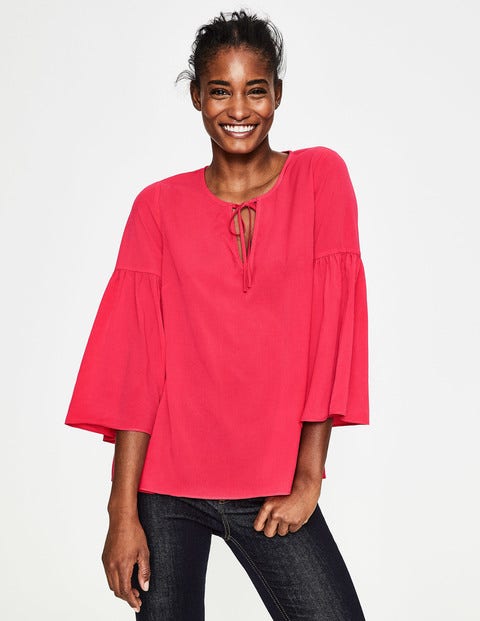 Boho Sleeve Top - Pop Peony Boho Sleeve Top - Pop Peony