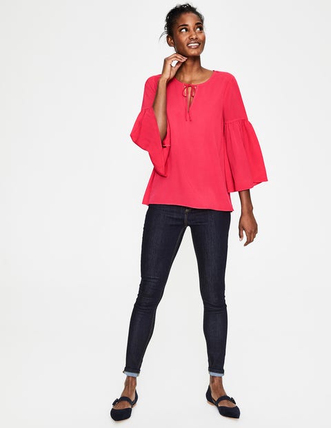 Boho Sleeve Top - Pop Peony Boho Sleeve Top - Pop Peony