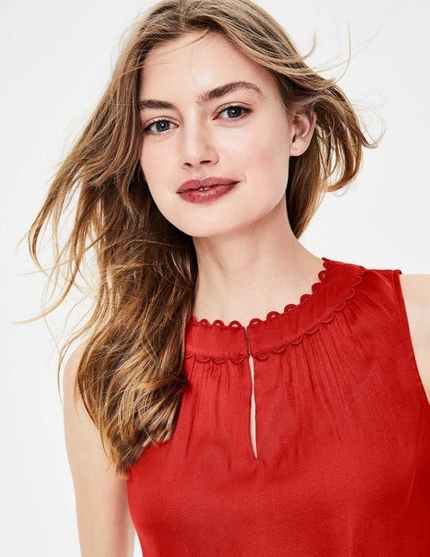 Gabriella Top - Post Box Red Gabriella Top - Post Box Red