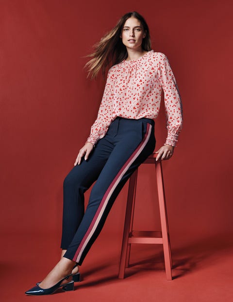 Sadie Silk Top - Milkshake, Blossom Small Sadie Silk Top - Milkshake, Blossom Small