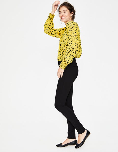 Sadie Silk Top - English Mustard, Blossom Small Sadie Silk Top - English Mustard, Blossom Small