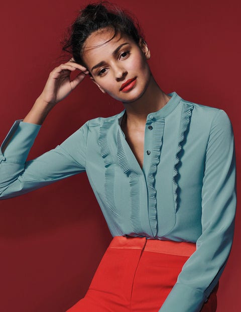 Macie Blouse - Heritage Blue Macie Blouse - Heritage Blue