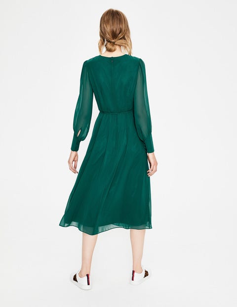 Alba Midikleid - Waldgrün Alba Midikleid - Waldgrün