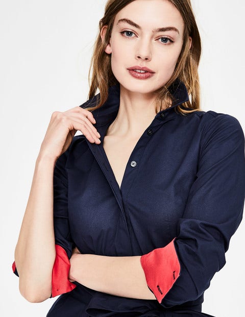 Roseland Shirt Dress - Navy Roseland Shirt Dress - Navy