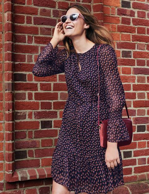 Libby Dress - Navy and Conker Geo Libby Dress - Navy and Conker Geo