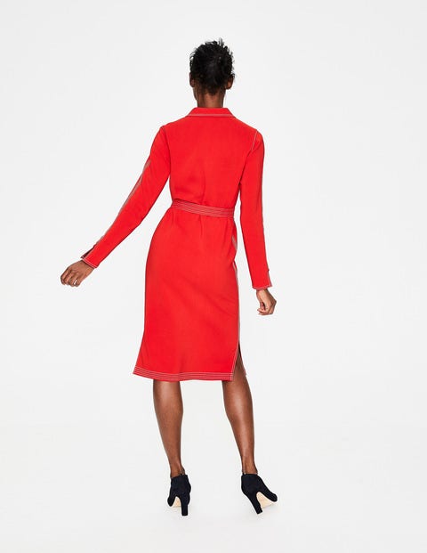 Scarlett Shirt Dress - Post Box Red Scarlett Shirt Dress - Post Box Red