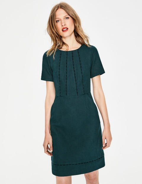 Scallop Jane Textured Dress - Seaweed Scallop Jane Textured Dress - Seaweed