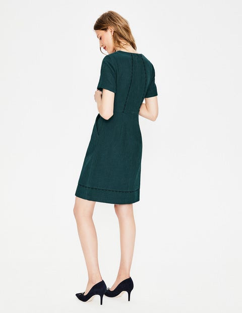 Scallop Jane Textured Dress - Seaweed Scallop Jane Textured Dress - Seaweed