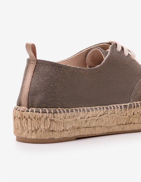 Mila Espadrilles - Gilded Grey Mila Espadrilles - Gilded Grey