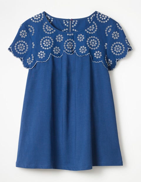 Cecelia Broderie Top - Riviera Blue Cecelia Broderie Top - Riviera Blue