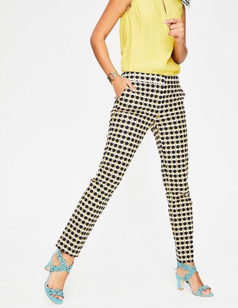 Richmond 7/8 Trousers - Navy Pollen, Retro Spot Small Richmond 7/8 Trousers - Navy Pollen, Retro Spot Small