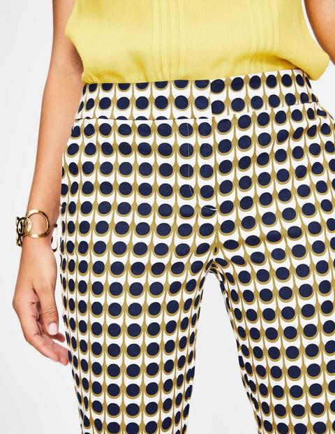 Richmond 7/8 Trousers - Navy Pollen, Retro Spot Small Richmond 7/8 Trousers - Navy Pollen, Retro Spot Small