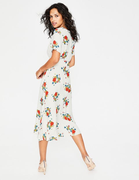 Ruth Midi Dress - Ivory Blooming Bouquet Ruth Midi Dress - Ivory Blooming Bouquet