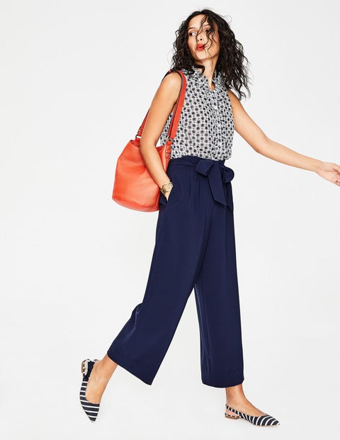 Rose Ruffle Shirt - Navy, Mini Stylised Flower Rose Ruffle Shirt - Navy, Mini Stylised Flower