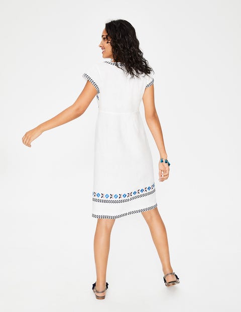 Dora Embroidered Dress - Ivory Dora Embroidered Dress - Ivory