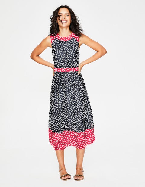 Sylvie Dress - Navy Brush Stroke Sylvie Dress - Navy Brush Stroke