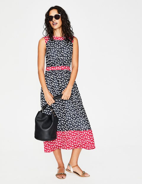Sylvie Dress - Navy Brush Stroke Sylvie Dress - Navy Brush Stroke