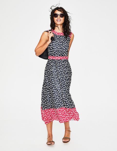 Sylvie Dress - Navy Brush Stroke Sylvie Dress - Navy Brush Stroke