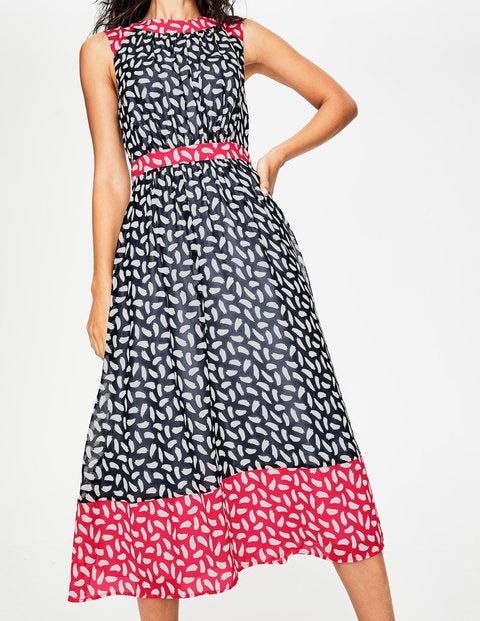 Sylvie Dress - Navy Brush Stroke Sylvie Dress - Navy Brush Stroke