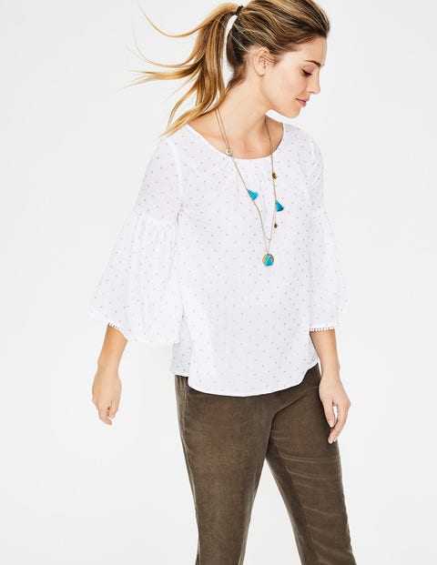 Tilda Glitter Top - White Tilda Glitter Top - White