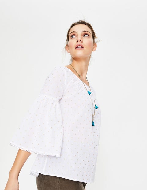 Tilda Glitter Top - White Tilda Glitter Top - White
