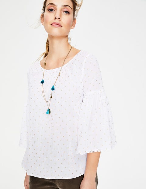 Tilda Glitter Top - White Tilda Glitter Top - White