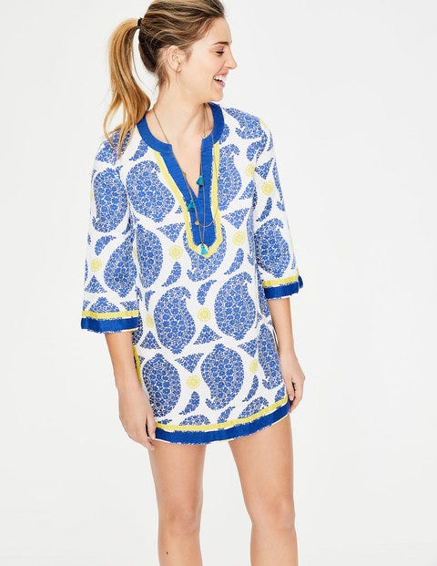 Cleo Kaftan - Lupine Blue Duo Paisley Cleo Kaftan - Lupine Blue Duo Paisley