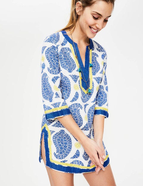 Cleo Kaftan - Lupine Blue Duo Paisley Cleo Kaftan - Lupine Blue Duo Paisley