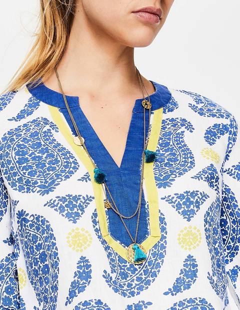 Cleo Kaftan - Lupine Blue Duo Paisley Cleo Kaftan - Lupine Blue Duo Paisley