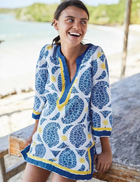 Cleo Kaftan - Lupine Blue Duo Paisley Cleo Kaftan - Lupine Blue Duo Paisley
