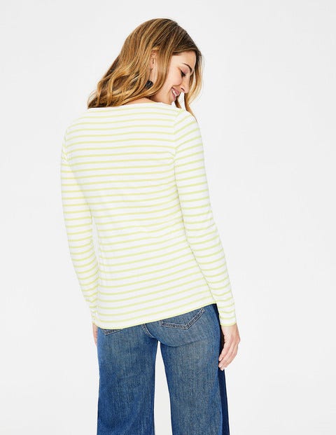 Long Sleeve Breton - Ivory/Citrus Long Sleeve Breton - Ivory/Citrus