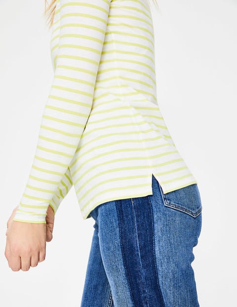 Long Sleeve Breton - Ivory/Citrus Long Sleeve Breton - Ivory/Citrus