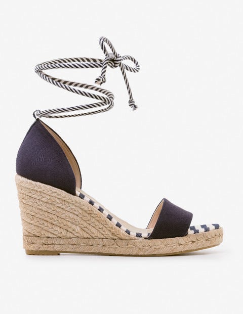 Edana Espadrille Wedges - Navy Edana Espadrille Wedges - Navy