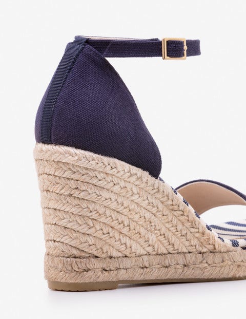 Edana Espadrille Wedges - Navy Edana Espadrille Wedges - Navy