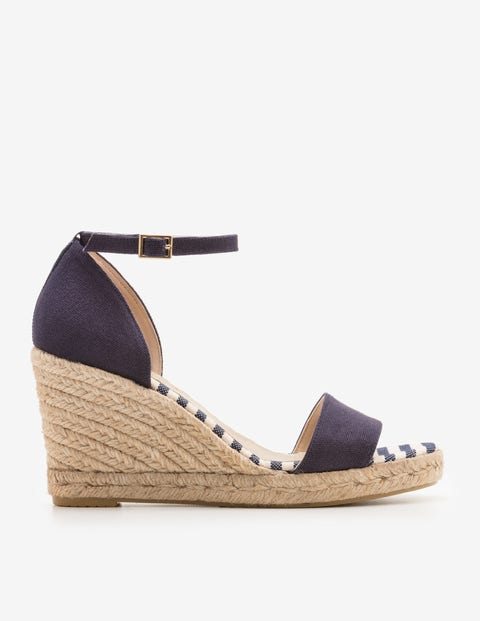 Edana Espadrille Wedges - Navy Edana Espadrille Wedges - Navy