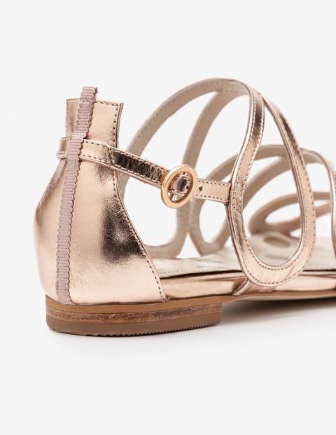 Adela Sandals - Rose Gold Metallic Adela Sandals - Rose Gold Metallic