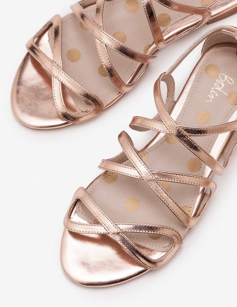 Adela Sandals - Rose Gold Metallic Adela Sandals - Rose Gold Metallic