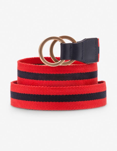 Ceinture Style Sangle - Gueule-de-loup et Rayures Bleu Marine Ceinture Style Sangle - Gueule-de-loup et Rayures Bleu Marine