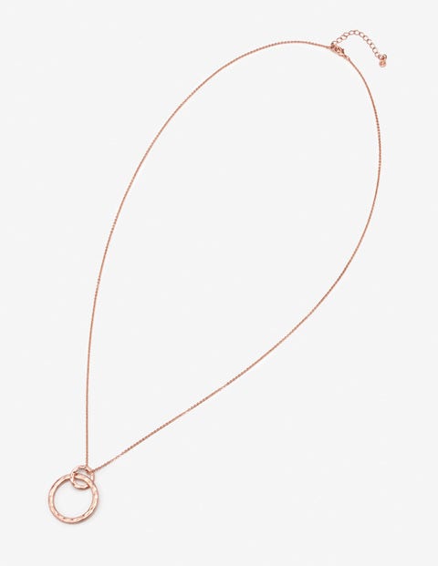 Marcella Longline Necklace - Antique Rose Gold Metallic Marcella Longline Necklace - Antique Rose Gold Metallic