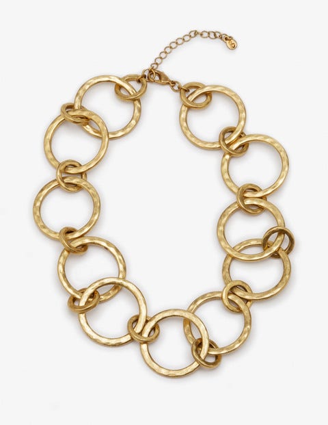 Delphine Necklace - Antique Gold Metallic Delphine Necklace - Antique Gold Metallic