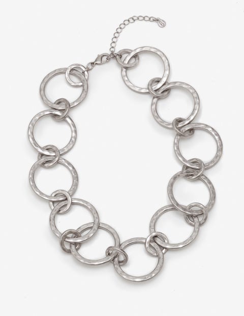 Delphine Necklace - Antique Silver Metallic Delphine Necklace - Antique Silver Metallic