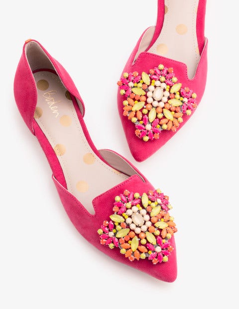 Leah Jewelled Flats - Carnival Pink Leah Jewelled Flats - Carnival Pink