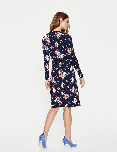 Wrap Jersey Dress - Navy Tulip Wrap Jersey Dress - Navy Tulip