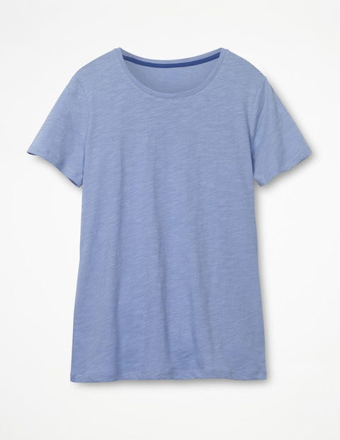 The Cotton Crew Neck Tee - Hazy Blue The Cotton Crew Neck Tee - Hazy Blue