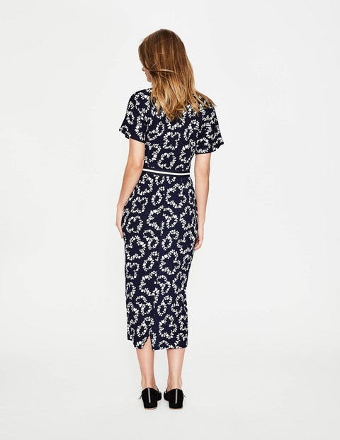 Vanessa Jersey Dress - Navy Garland Vanessa Jersey Dress - Navy Garland