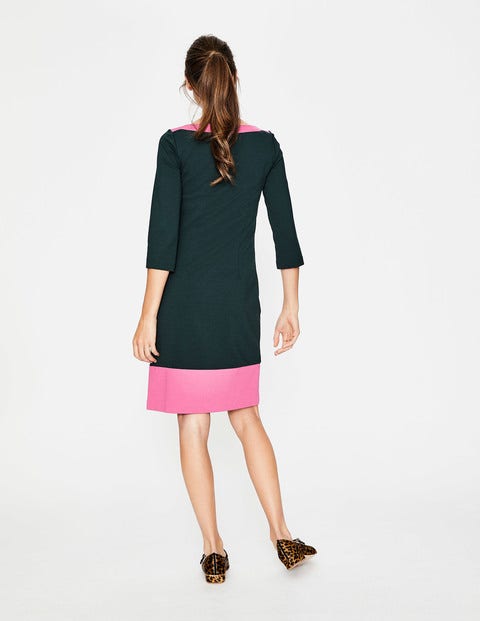 Siobhan Ponte Dress - Midnight Garden Green/Pink Siobhan Ponte Dress - Midnight Garden Green/Pink