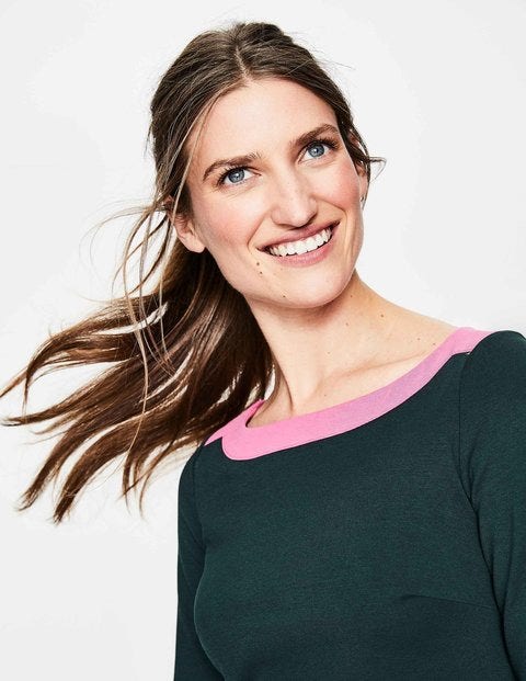 Siobhan Ponte Dress - Midnight Garden Green/Pink Siobhan Ponte Dress - Midnight Garden Green/Pink