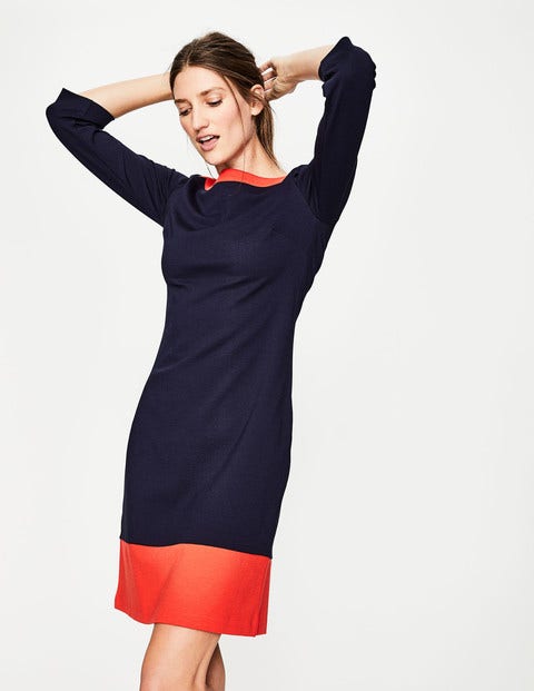 Siobhan Ponte Dress - Navy/Red Pop Siobhan Ponte Dress - Navy/Red Pop